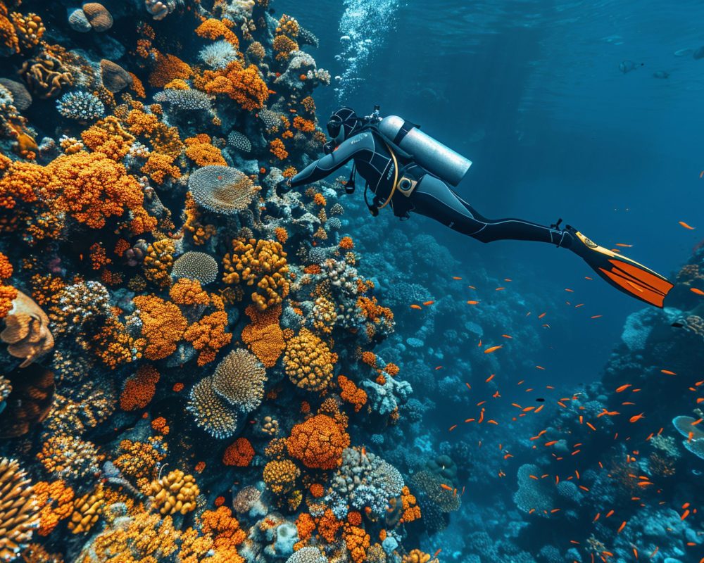 diving